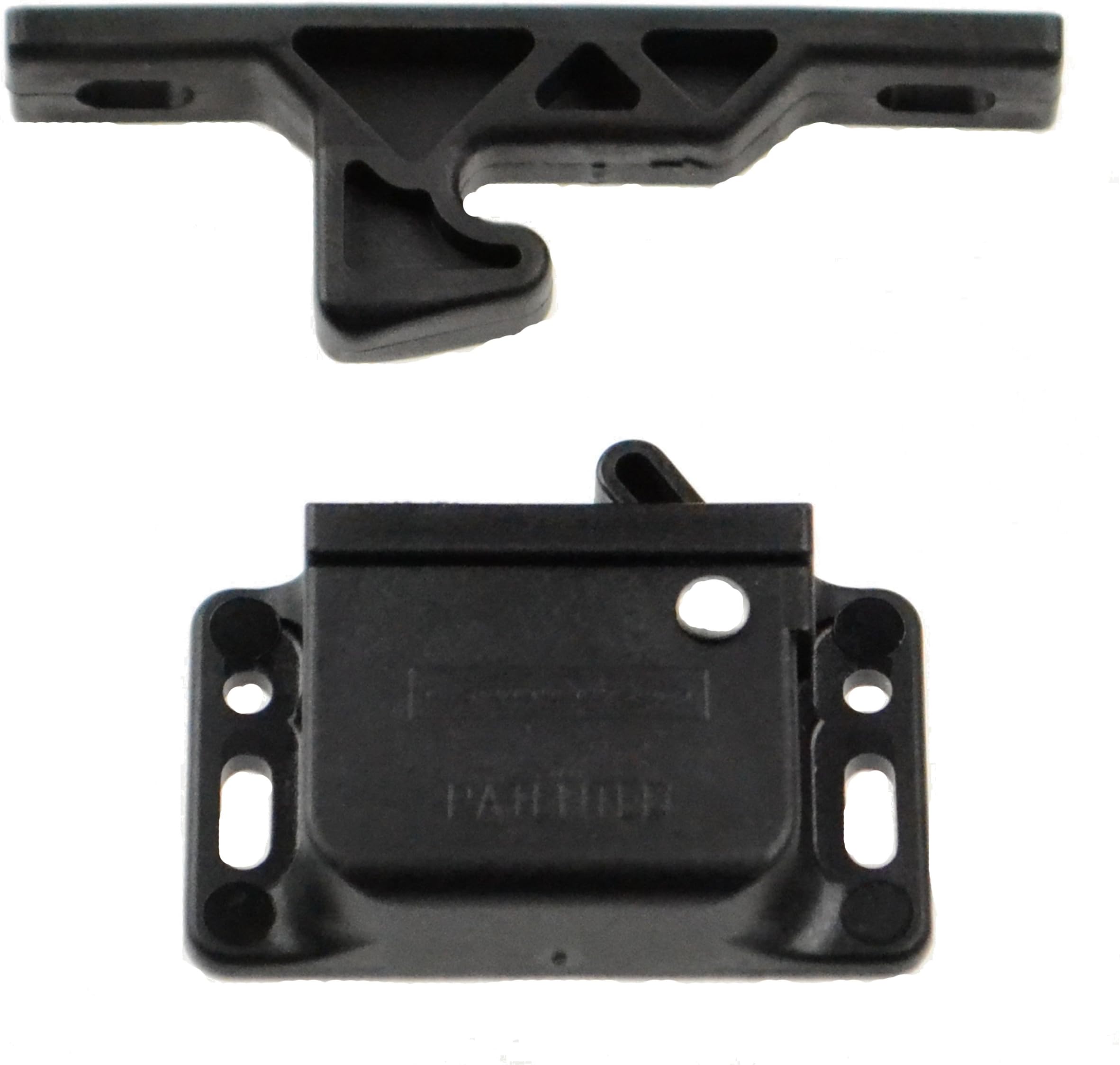 Southco Black Door Latch Grabber with Keeper, 15 lb. Pull, Door Mount, Metal, Unfinished, 1 Count, 117095-03-01A