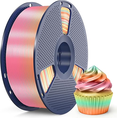 Vista 16 de SUNLU - Filamento de ácido poliláctico seda de 1.75 milímetros, brillante enrollado ordenadamente, precisión dimensional +/- 0.02 milímetros, 1