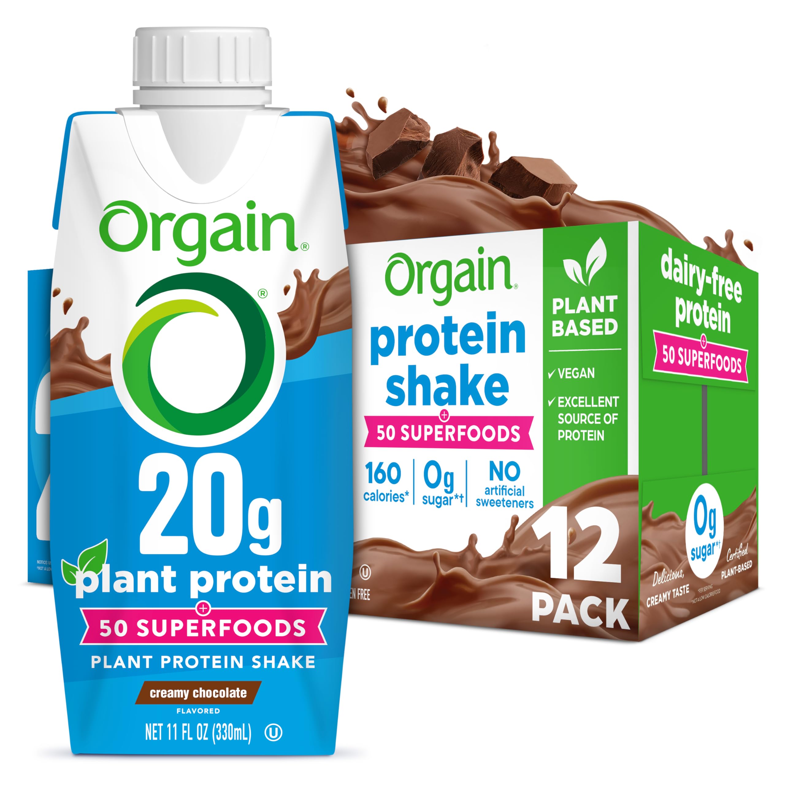Orgain Vegan Protein Shake Creamy Chocolate