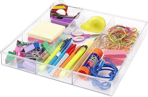 Miniatura 4 de Whitmor Organizador de cajones transparente de 6 secciones