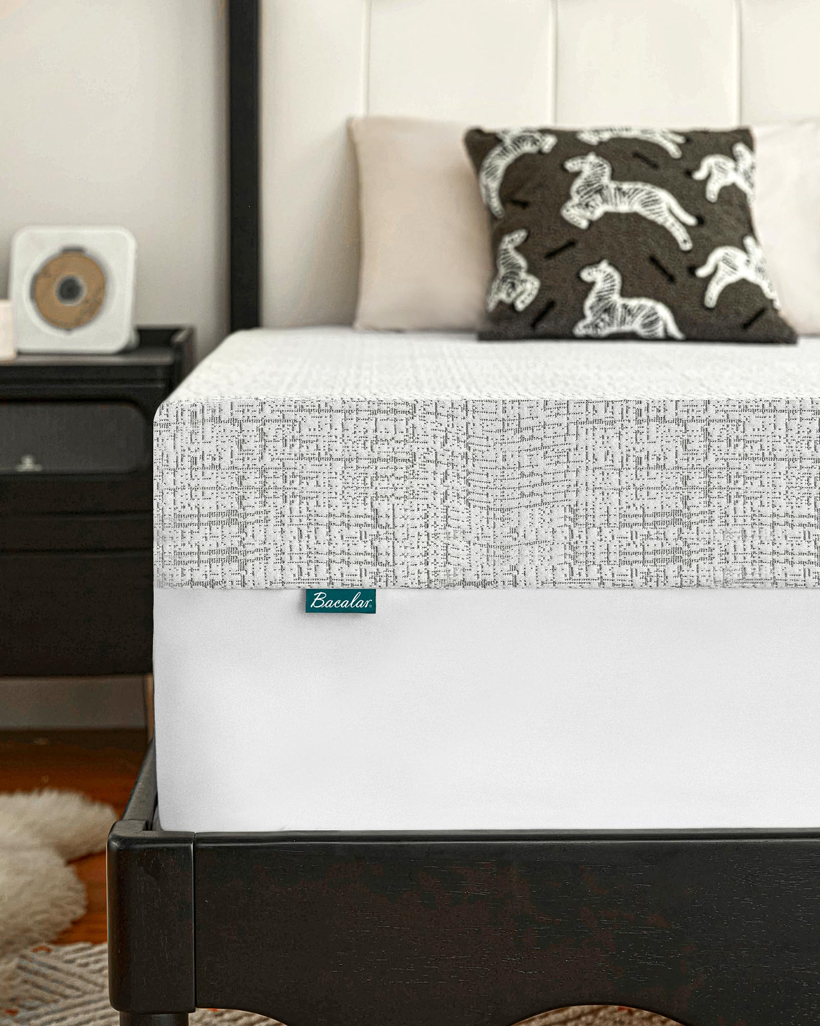 Bacalar Mattress Topper Small Double Bed, 4Inch Small Double Mattress Topper for Back Pain Relief
