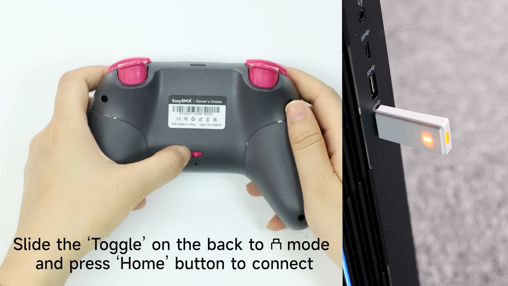 Amazon.com: EasySMX X05 2.4g Wireless Gaming Controller for PC