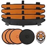 Hard Hat Top Pads and Sweatbands for Safety Helmet, Washable Reusable Hardhat Sweatband Cooling Liners Air Cushion Hard Hat Accessories, Suspension Sweat Band Replacement, Orange, 8 PCS