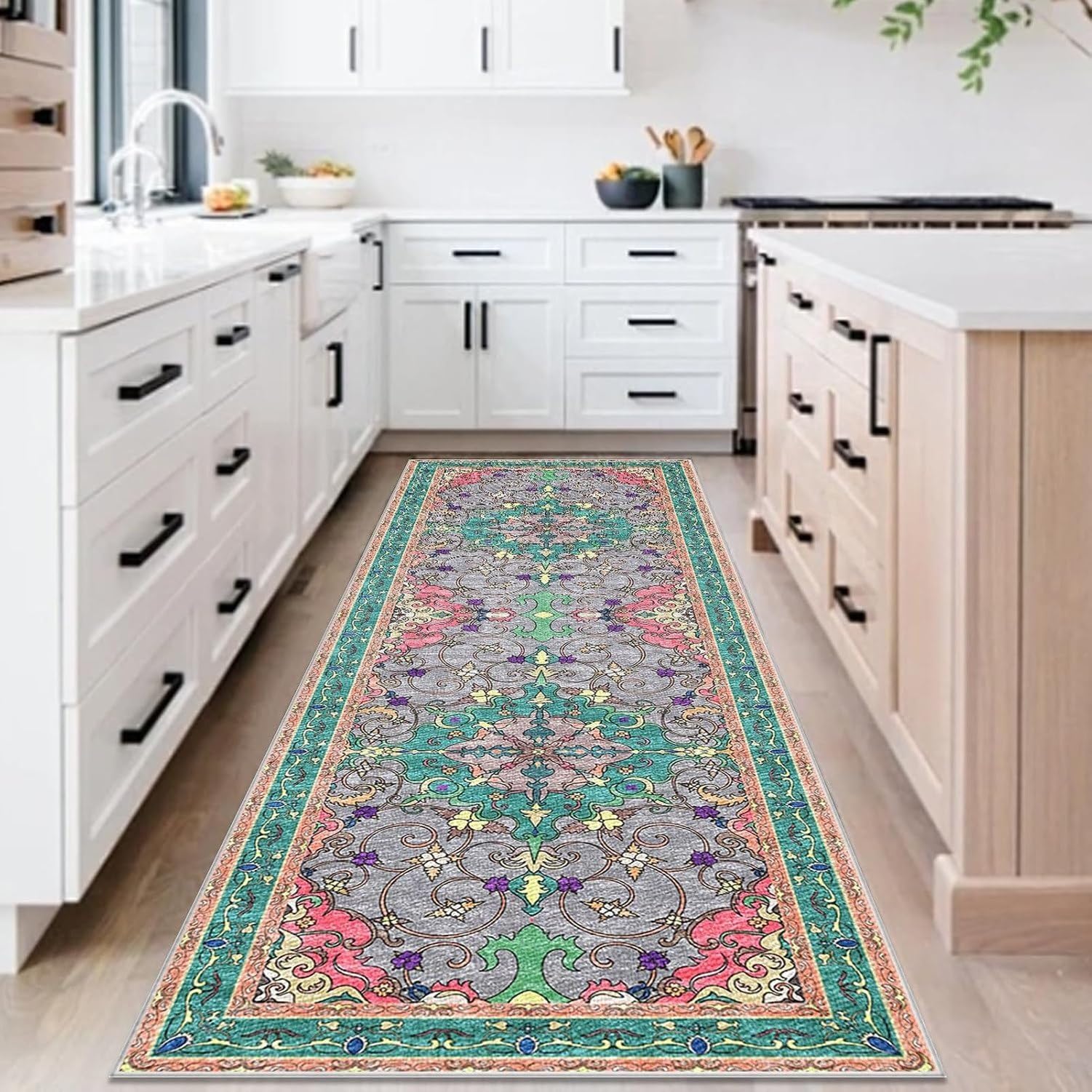 Alfombra Corredor Lavable Antideslizante Absorbente, 439-a, 40 x 500 cm