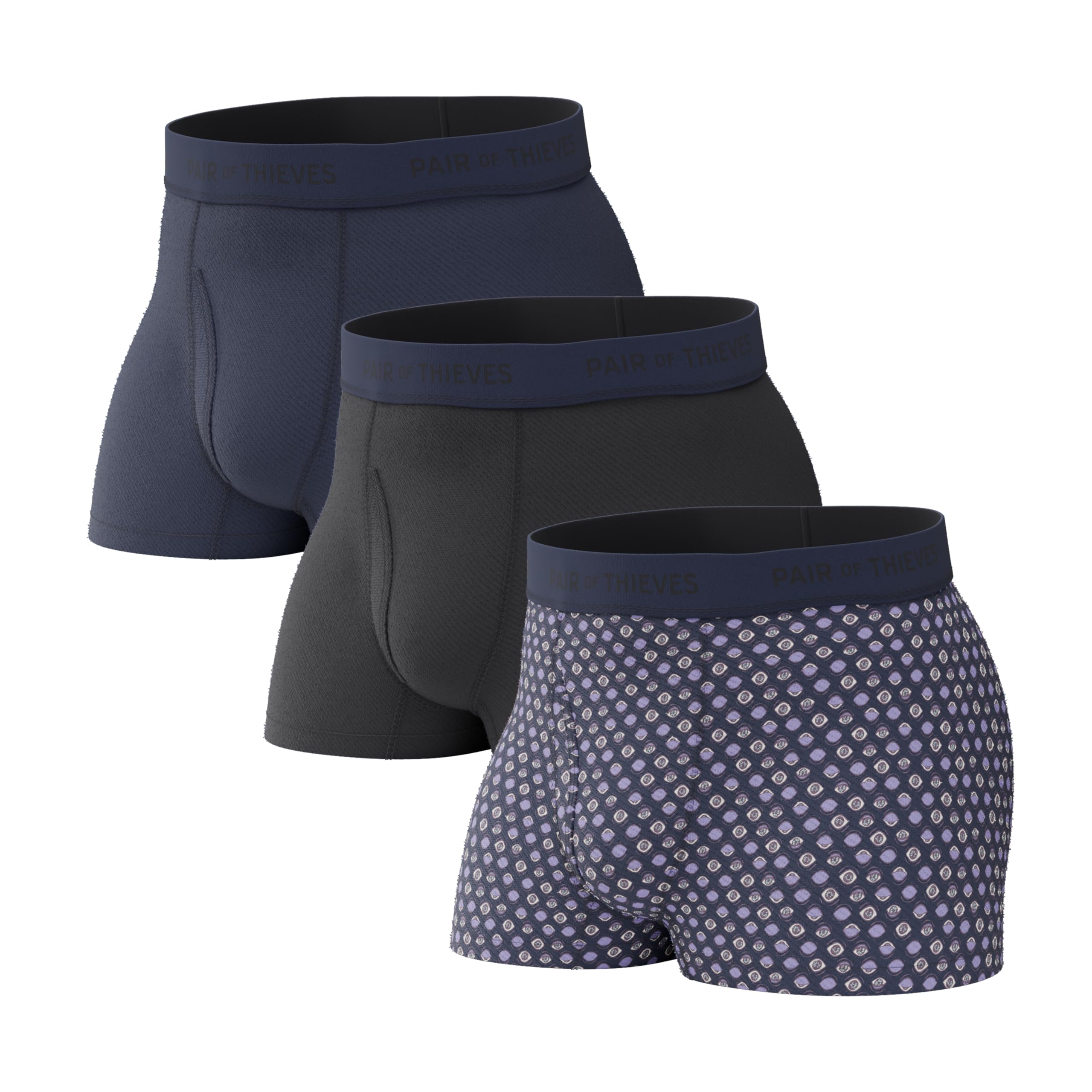 Pair of Thieves Men Super Fit Trunks | Underwear for Men | Breathable Mesh | Moisture Wicking, Daily Comfort