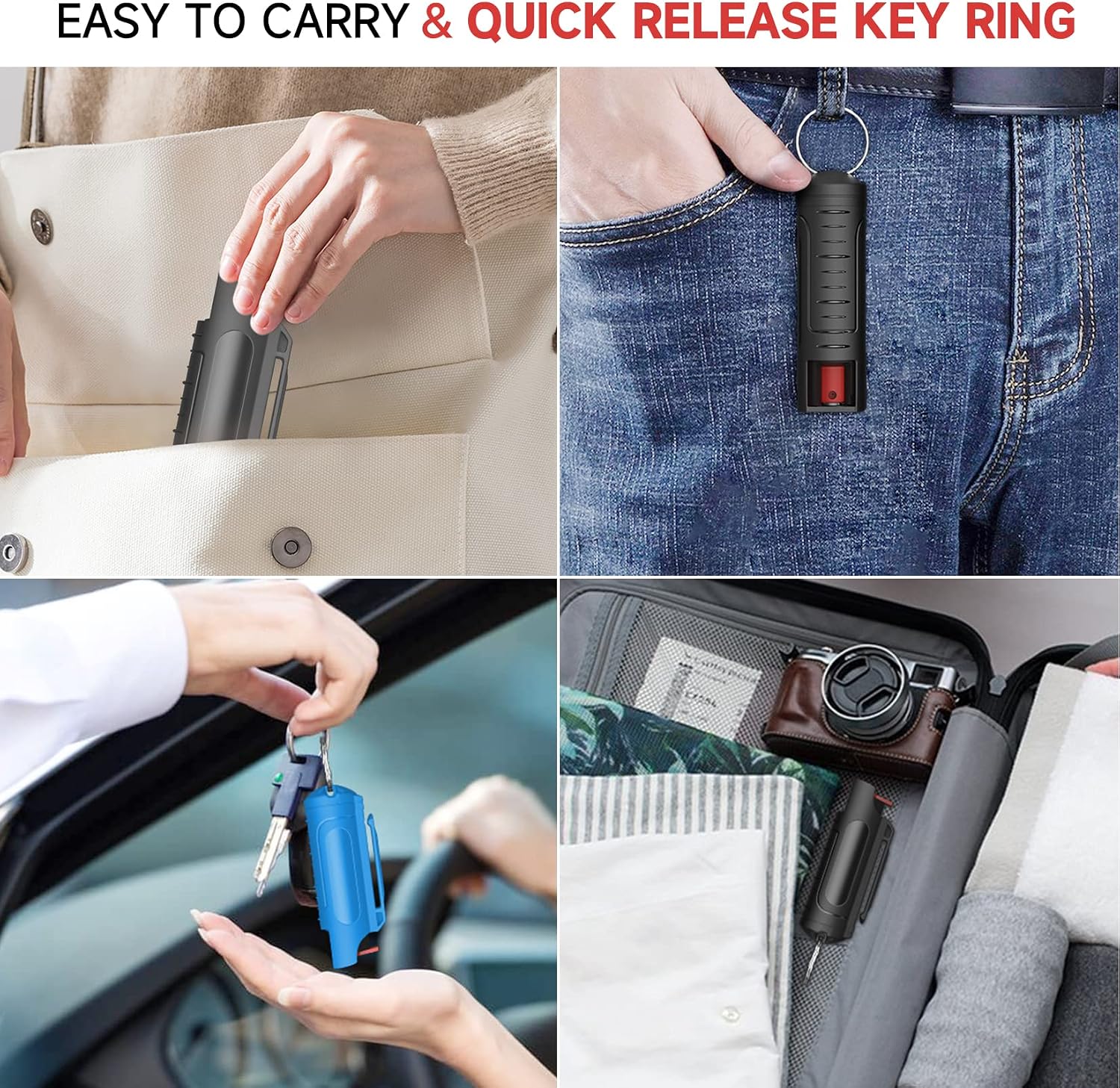 AIMHUNTER Pepper Spray for Easy Multiple Colors Pepper Spray 10-12-Foot (3.5M) Range 25 Bursts