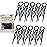 Good Hair Days Hair Pins - 2 1/2 Plastic, U-shaped Magic Grip Hairpins, Strong Durable Pins For Fine, Thick & Long Hair, Styling Accessories - Black, Set of 10