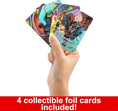 Miniatura 4 de Mattel Games UNO Ultimate DC - Juego de cartas para niños, fanáticos, adultos y noche familiar con 4 barajas de personajes, 4 cartas coleccionables