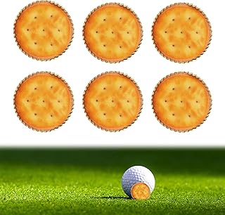 6pcs Golf Ball Markers, Funny Golf Ball Marker Cute Cookies Shape Sports Gifts Accessories for Women Men Golfers