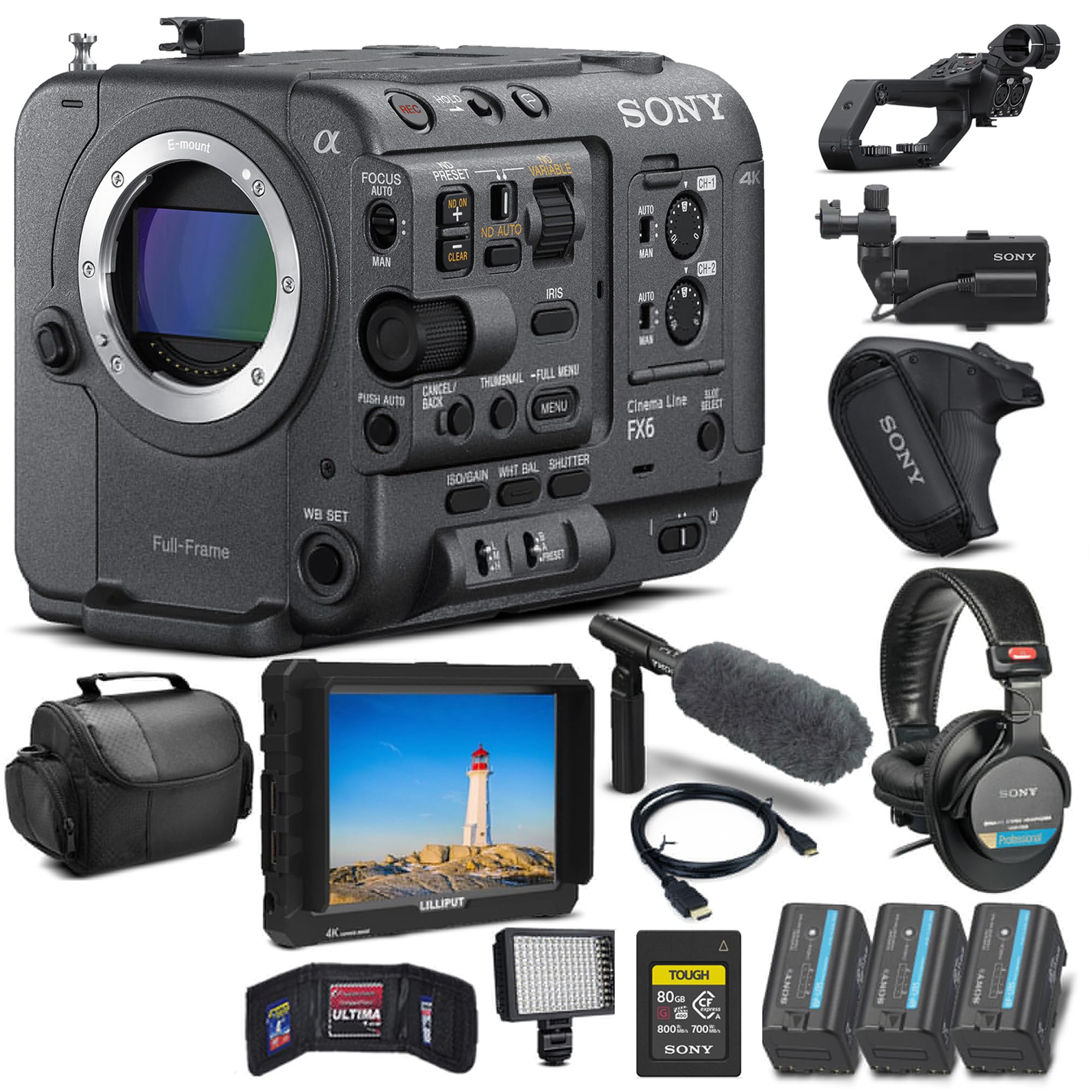 【美品】 SONY FX6 Cinema Line ILME-FX6V Amazon.com : Sony FX6 Cinema Line Full-Frame Mirrorless Cinema