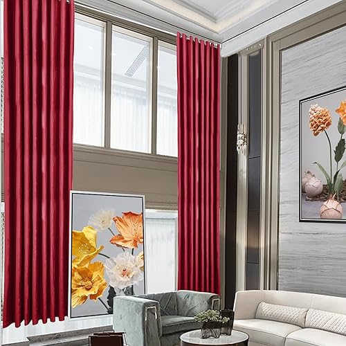 Miniatura 6 de ZZYYQ Cortinas opacas con forro de terciopelo, paneles con ojales para sala de estar, 84 pulgadas de ancho x 84 pulgadas de largo (1 unidad),