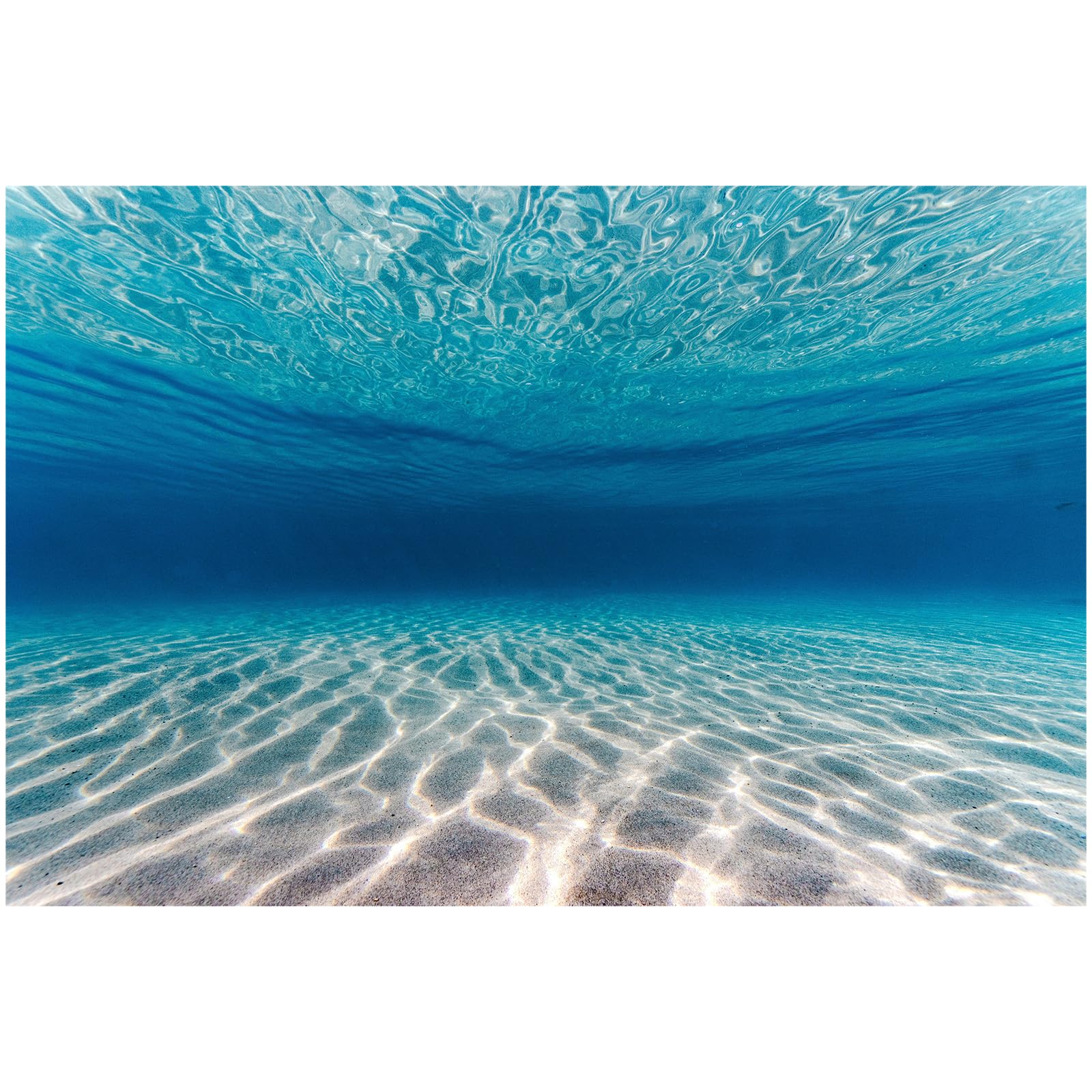 quqepgg Vinyl Ocean Aquarium Background, Fish Tank Decor 80x50cm Style 1