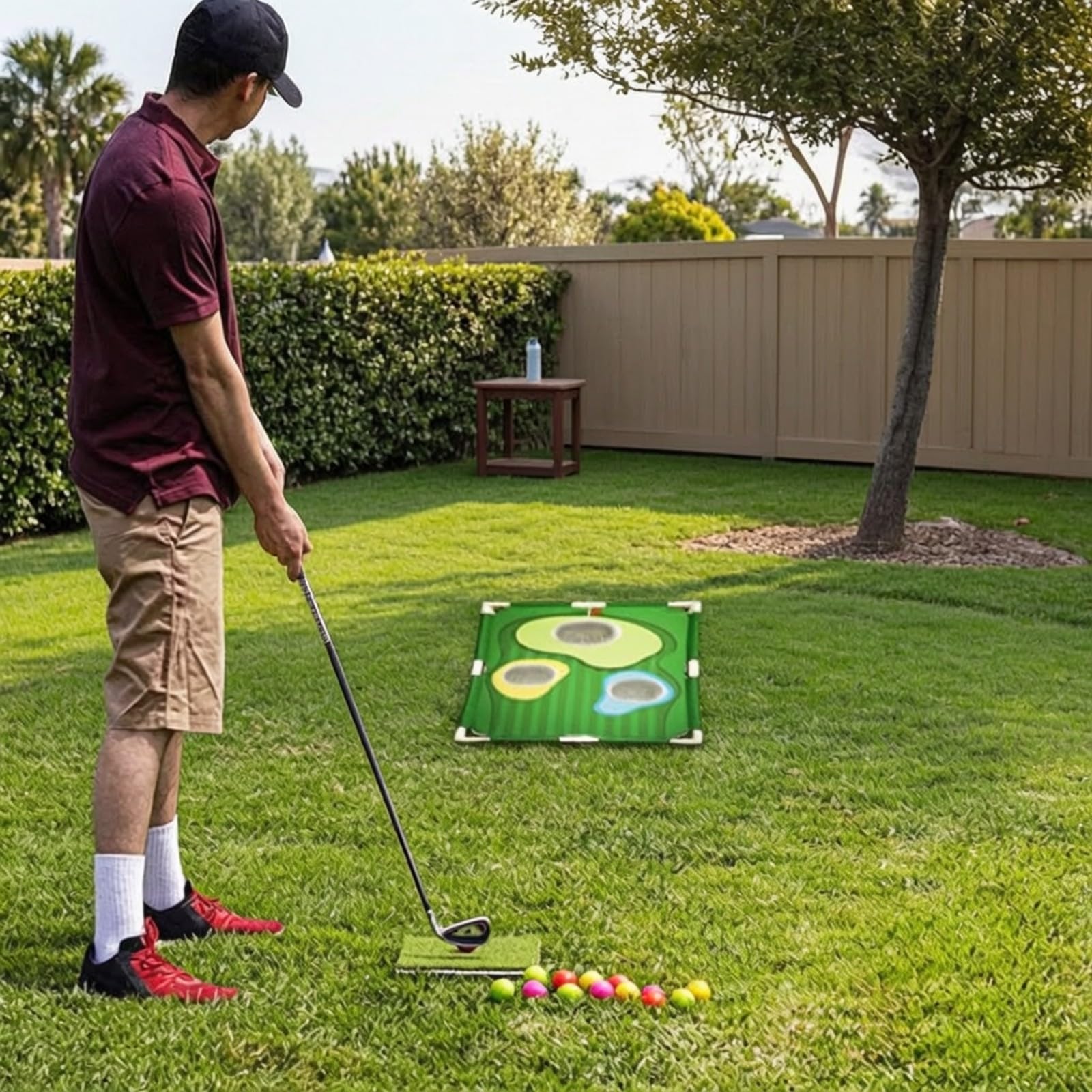 Golf-Putting-Matte mit Zielscheiben