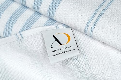 Miniatura 8 de Ample Decor Juego de 4 toallas de mano turcas para cocina, 100% algodón, 16 x 28 pulgadas, secado rápido, toalla para manos, cara, cabello, yoga,