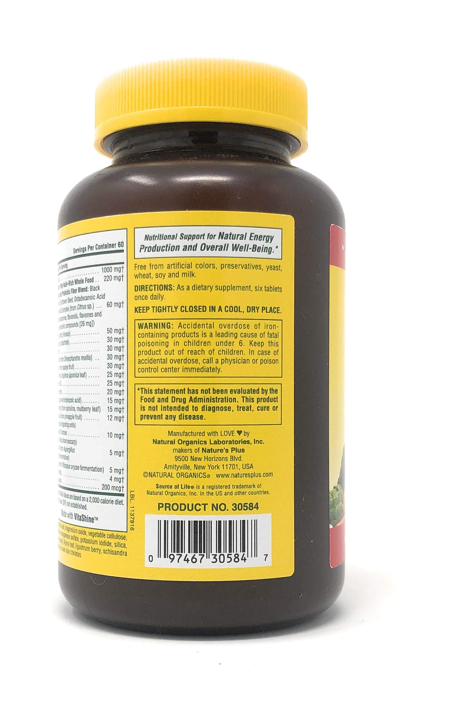 Natures Plus Source of Life Mini-Tabs 360 Mini-Tabletten (375g)