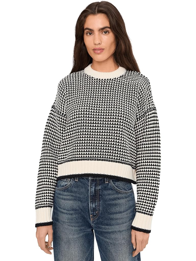 Gray Madewell Joanna Textured Stitch Cotton Pullover