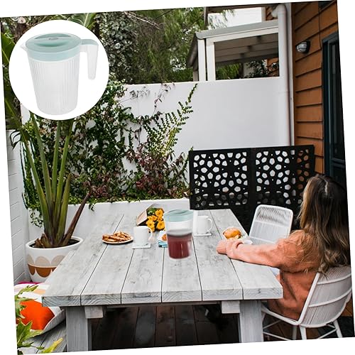 Miniatura 8 de GOOHOCHY Resistente de alta temperatura de la tapa de la jarra plástica verde 2l para el uso en el hogar jarra de agua sana para las bebidas