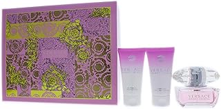 Versace Bright Crystal for Women 3 Pc Gift Set 1.7oz Edt Spray, 1.7oz Perfumed Bath and Shower Gel, 1.7oz Body Lotion, 1 Count
