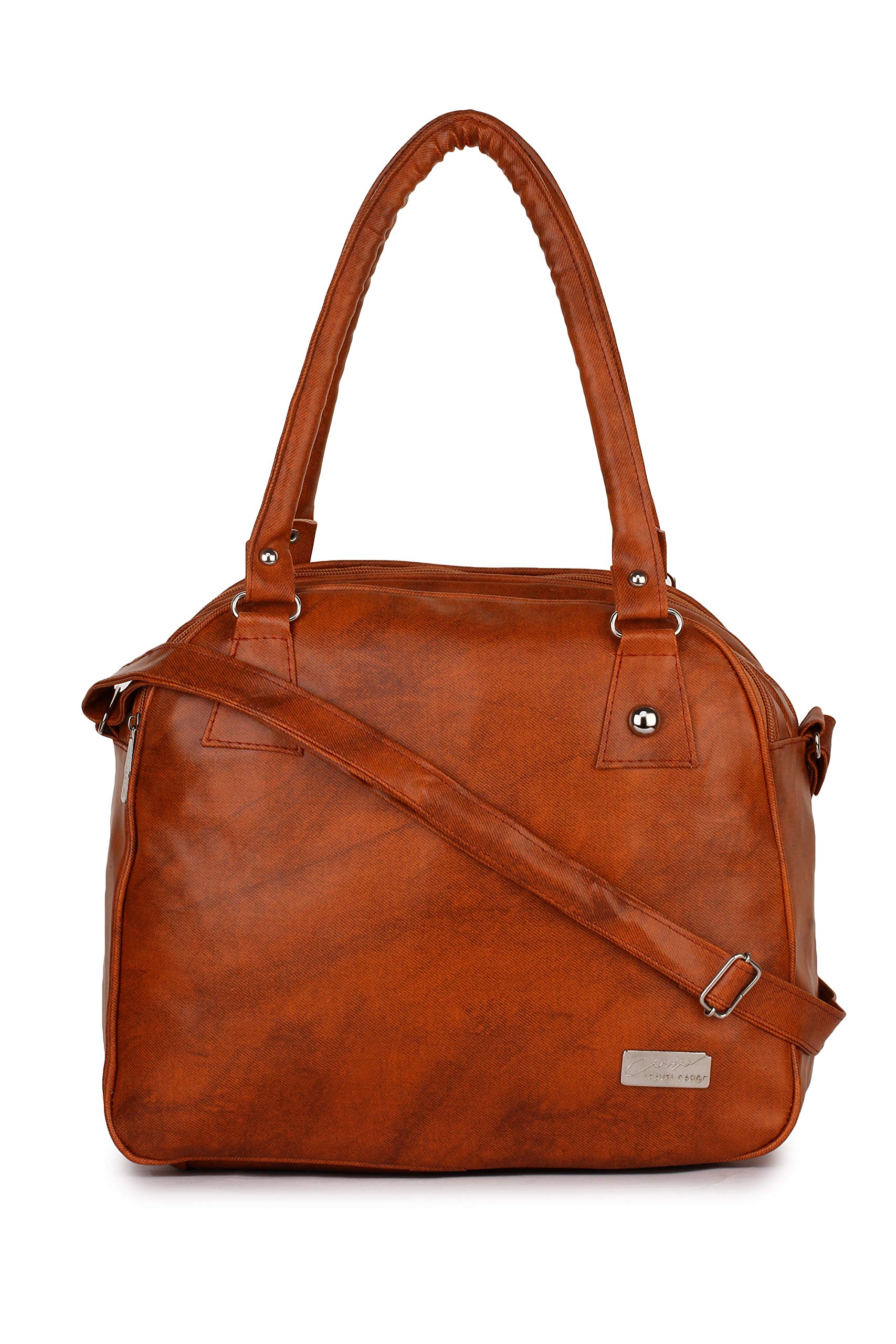Vogue Street Women's PU Shoulder Bag with Sling (Tan)