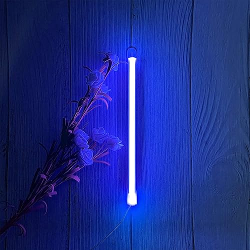 Miniatura 8 de ENUOLI Letreros de letras LED de neón azules, luz nocturna, funciona con pilas o USB, letras de marquesina LED, luces decorativas de neón,