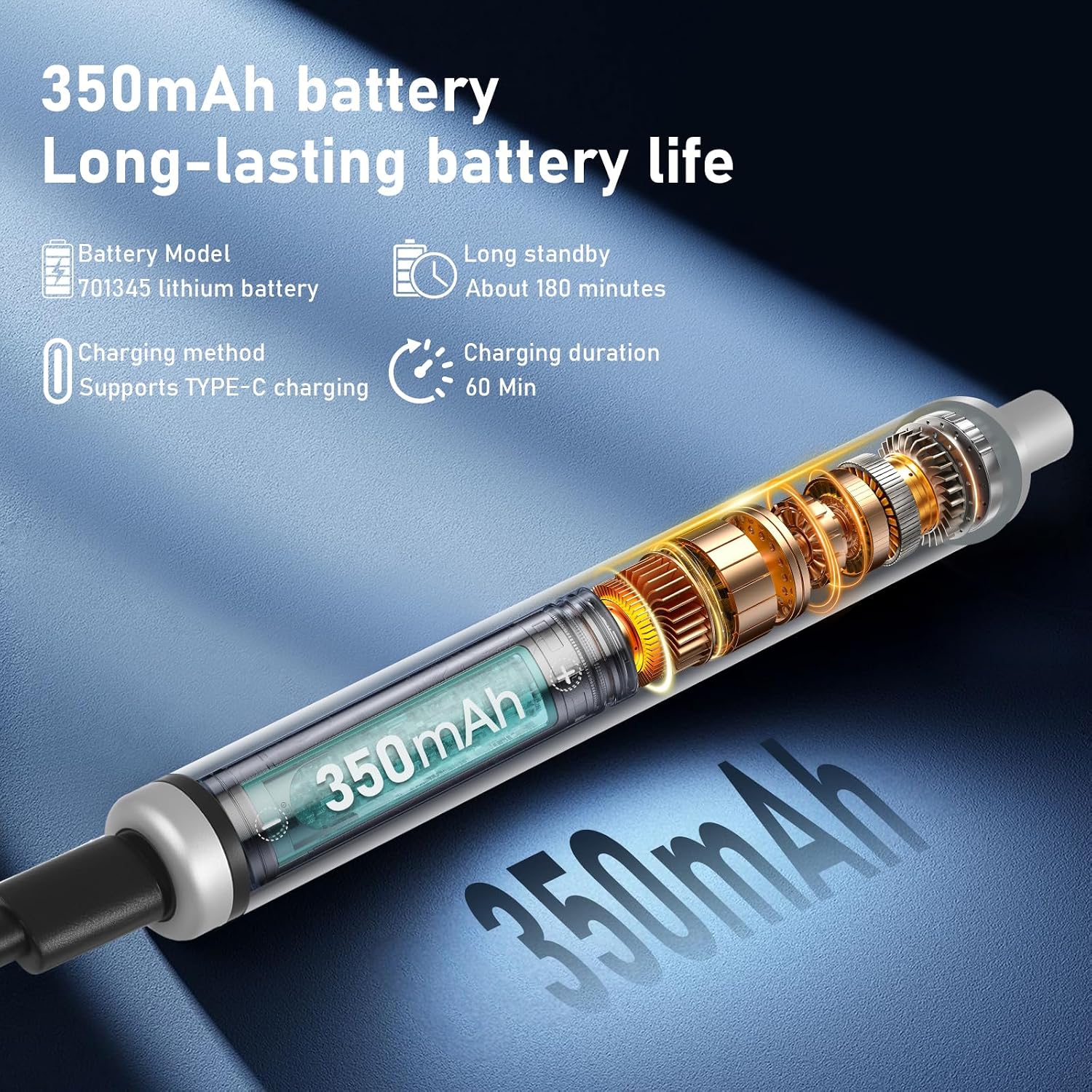 42 in 1 Mini Electric Screwdriver Set with Magnetizer with 36 S2 Alloy Steel Bits & 2 Pry Bars, 3.7V Cordless Rechargeable Electric Screwdriver Repair Tool Kit for Electronic Phone Camera Laptop Watch