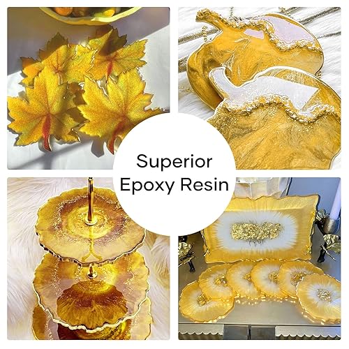 Miniatura 4 de HTVRONT Polvo de mica dorada para resina epoxi, polvo de pigmento de mica de 1.76 oz50 g, polvo de mica natural para fabricación de jabón, resina,