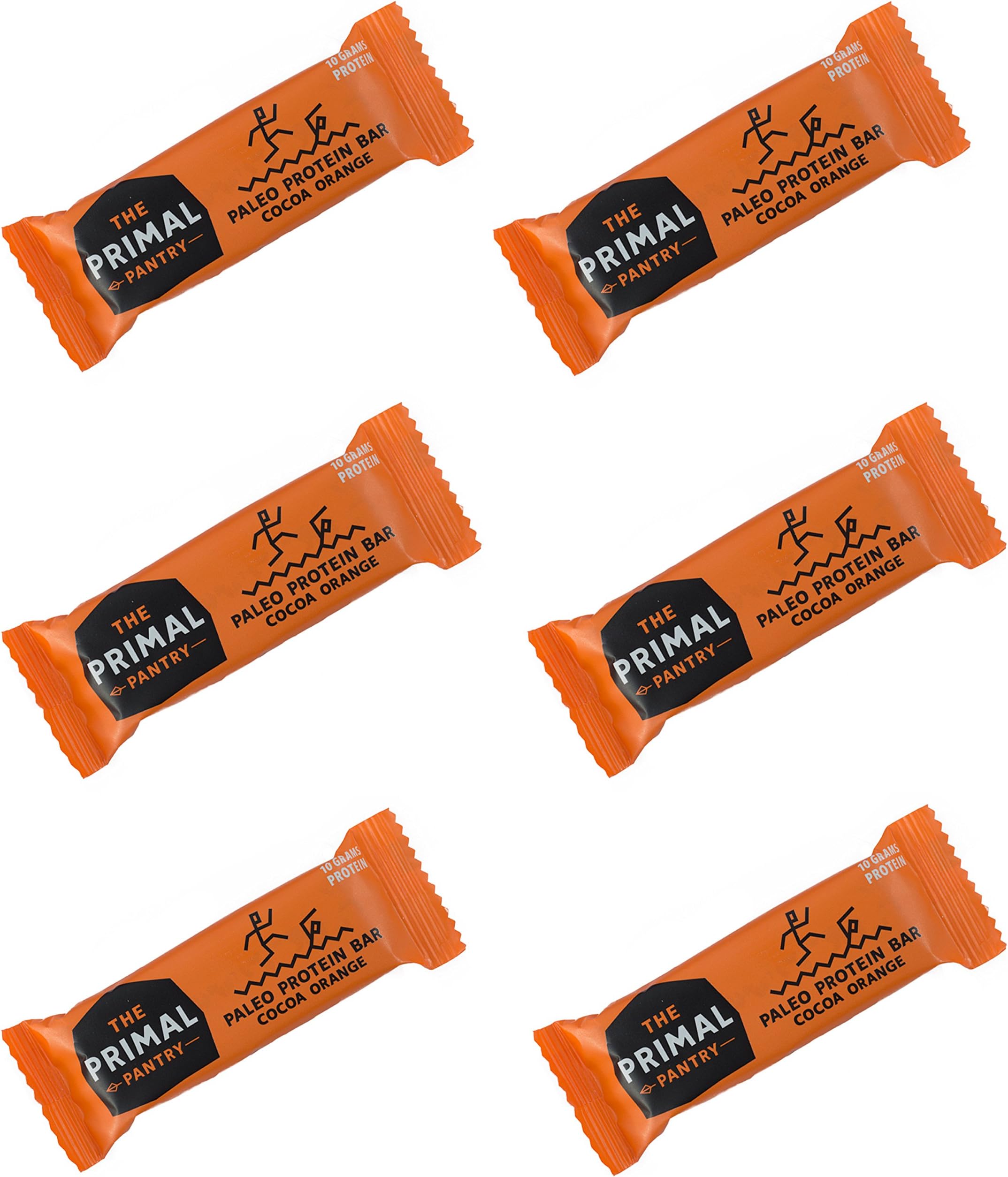 Primal Pantry - Raw Paleo Cocoa Orange Protein Bar - 6 bars