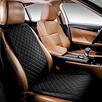 Vista 1 de IVICY Funda de asiento de coche de gamuza sintética para automóviles, suave y antideslizante, fundas protectoras de asiento delantero