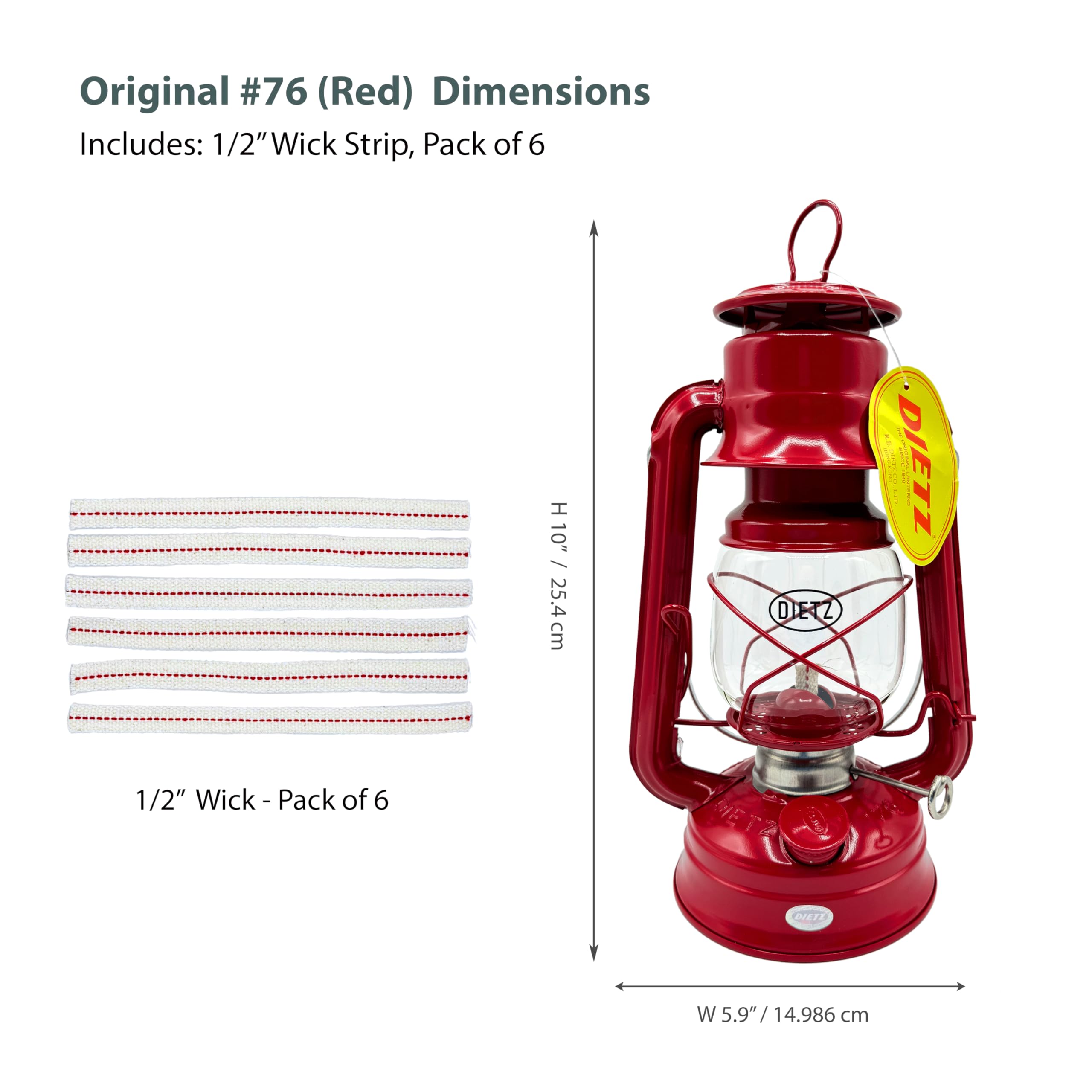 Amazon.com: Light of Mine - Dietz #76 Original Red Oil Lantern