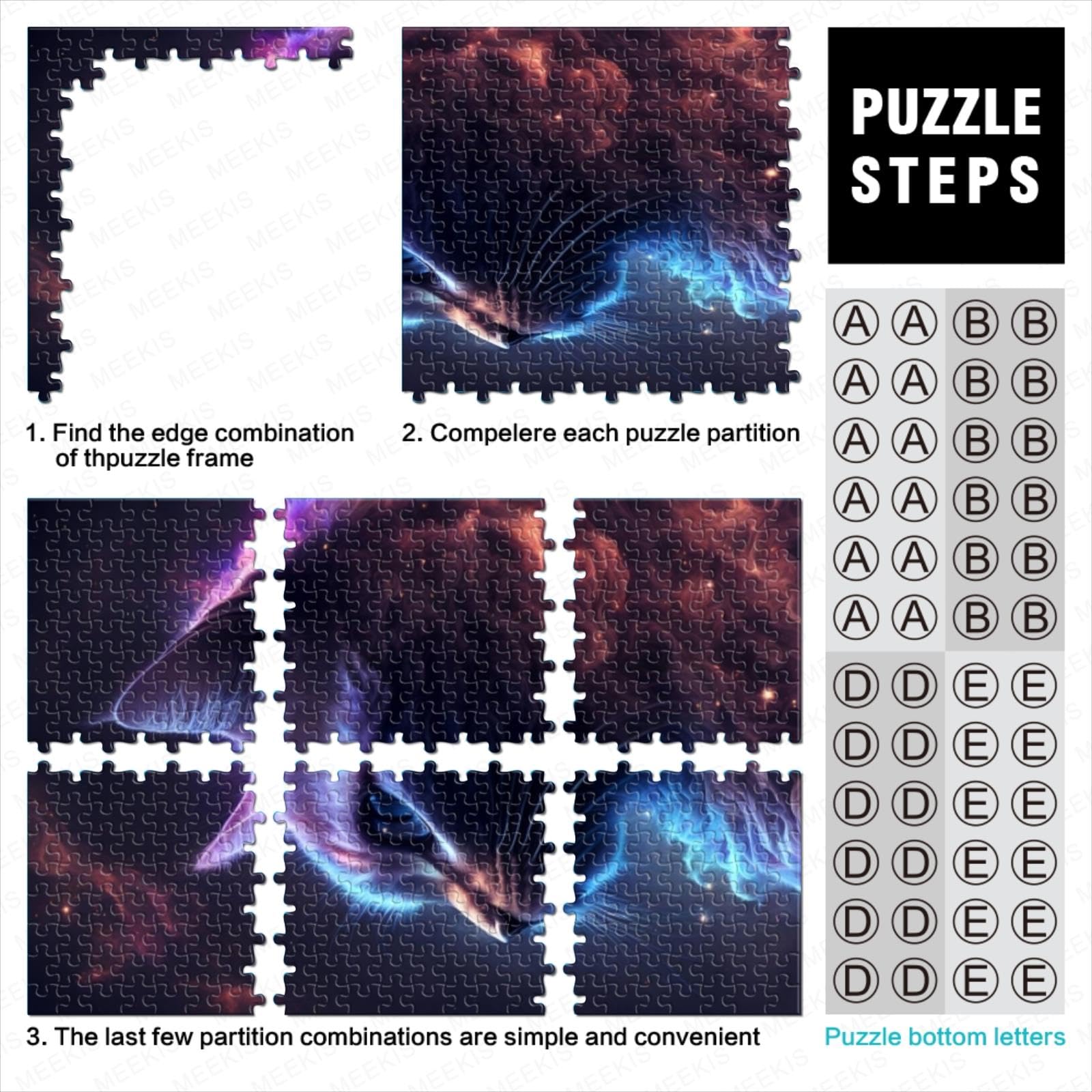 Puzzle 1000 Pezzi Astronauta Gatto - Per Adulti, 26x38 Cm, Regalo Ideale