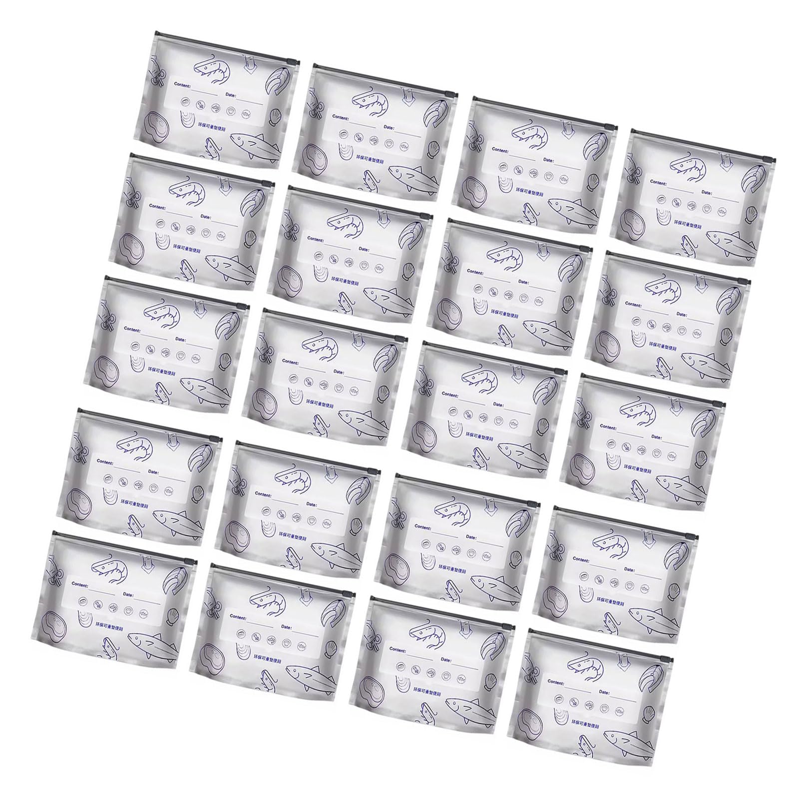 Duty Aluminum Foil Food Storage Bags Freezer Safe Leakproof Zippered for Freshness Preservation Resealable Aluminum Storage Bags