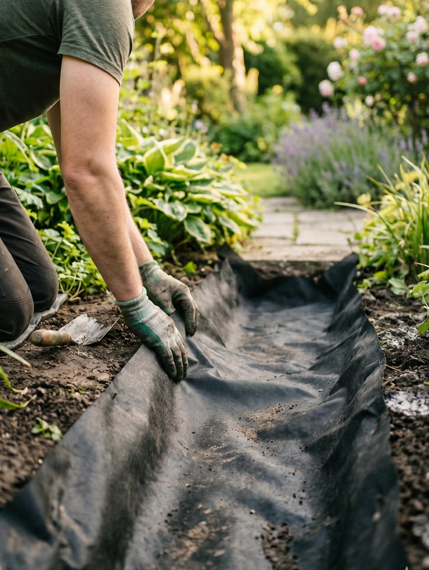 ASF Geotessile 150g/m² 50m x 1m | Telo da Giardino Anti-Erbacce, Drenaggio e Filtrazione, Sottofondo per Ghiaia, Vialetto