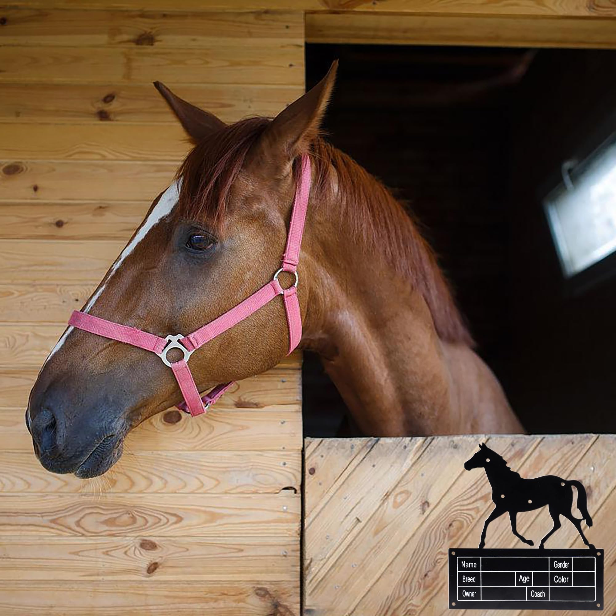 Horse Stall Sign|Stable Nameplate|Signage for Livestock Shelter