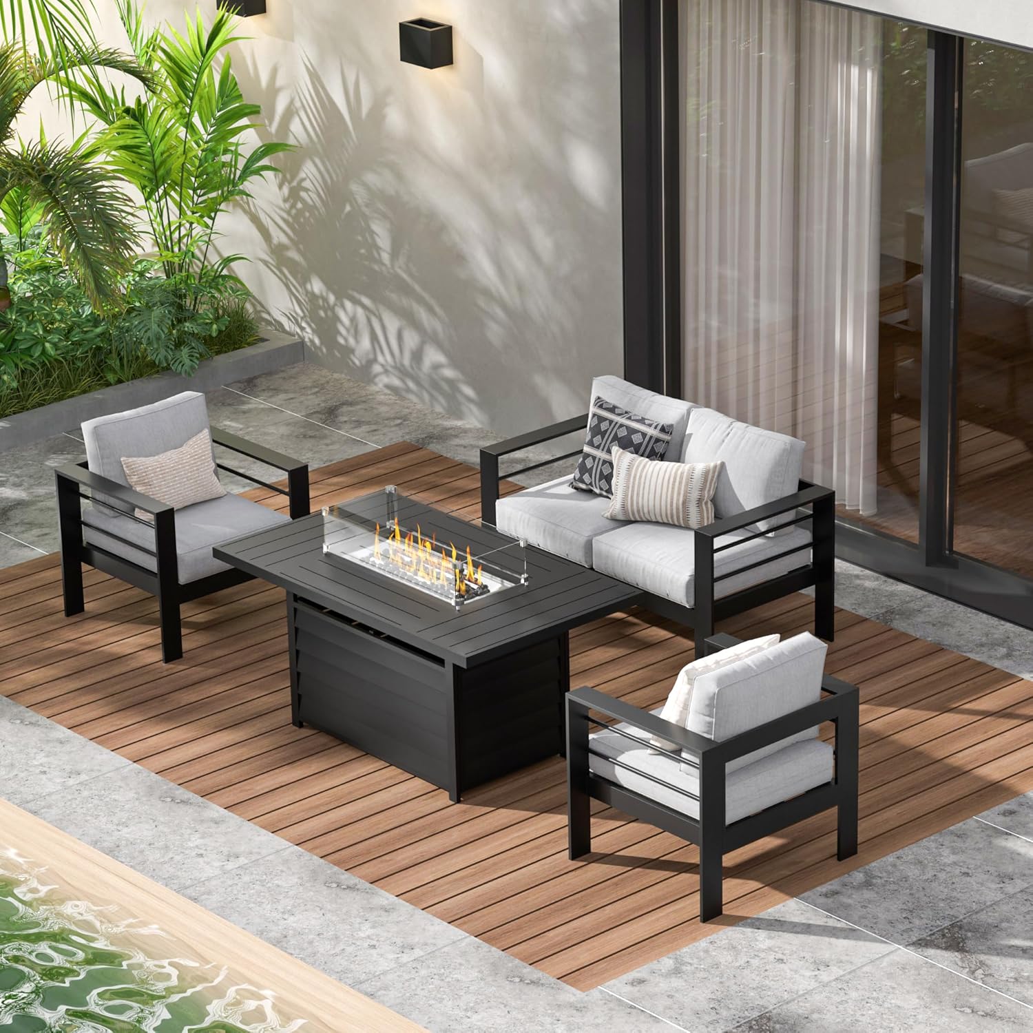 Modern Aluminum Outdoor Patio Furniture Set with Egypt Ubuy