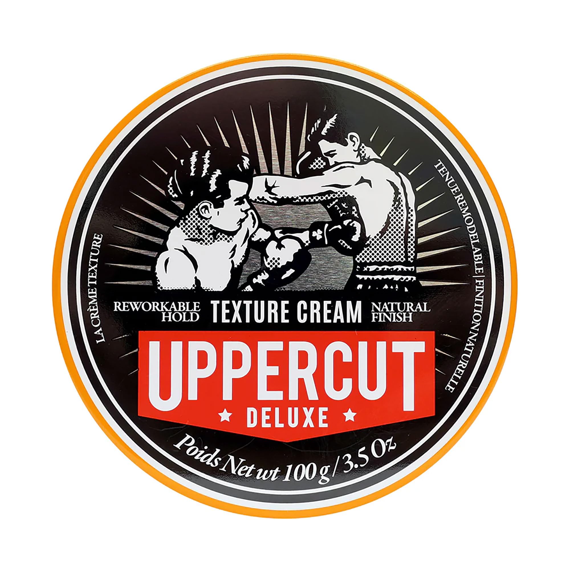 Uppercut Deluxe Texture Cream Reworkable Hold 100g | Reworkable Pliable Hold with Natural Finish. Easy to Reshape Throughout the Day. For Textured Effortless Looking Styles.