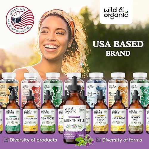 Miniatura 9 de Extracto líquido de semillas de cardo mariano, suplemento orgánico de gotas de cardo mariano para limpieza y desintoxicación del hígado, tintura de