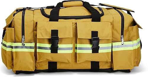 LINE2design Elite - Bolsa de equipo de bomberos con correa para el hombro, color amarillo