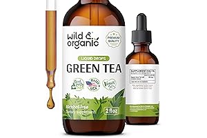 Green Tea Extract Liquid Drops: Antioxidant Supplement with Camellia Sinensis and Catechins