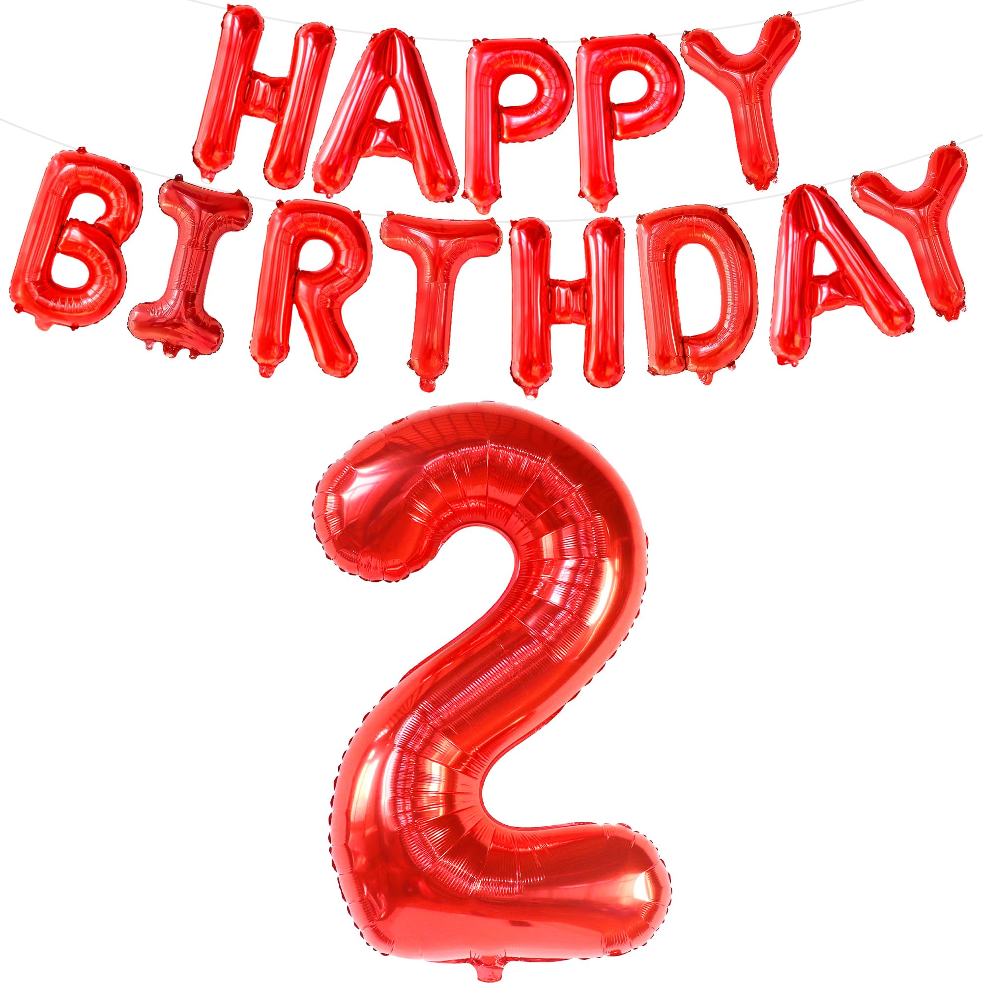 Amazon.com: KatchOn, Big Red Number 2 Balloon - 40 Inch | Red