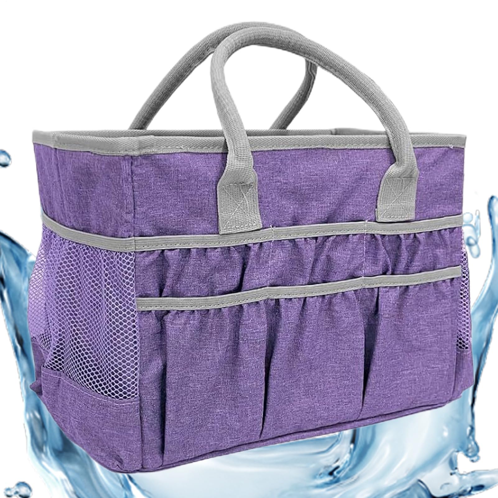 Borsa organizer per oggetti artistici, 33 x 19 x 24 cm, grande custodia impermeabile, tasche multiple, manici robusti, design spazioso, per cancelleria, bambini, insegnanti, viaggi, campeggio