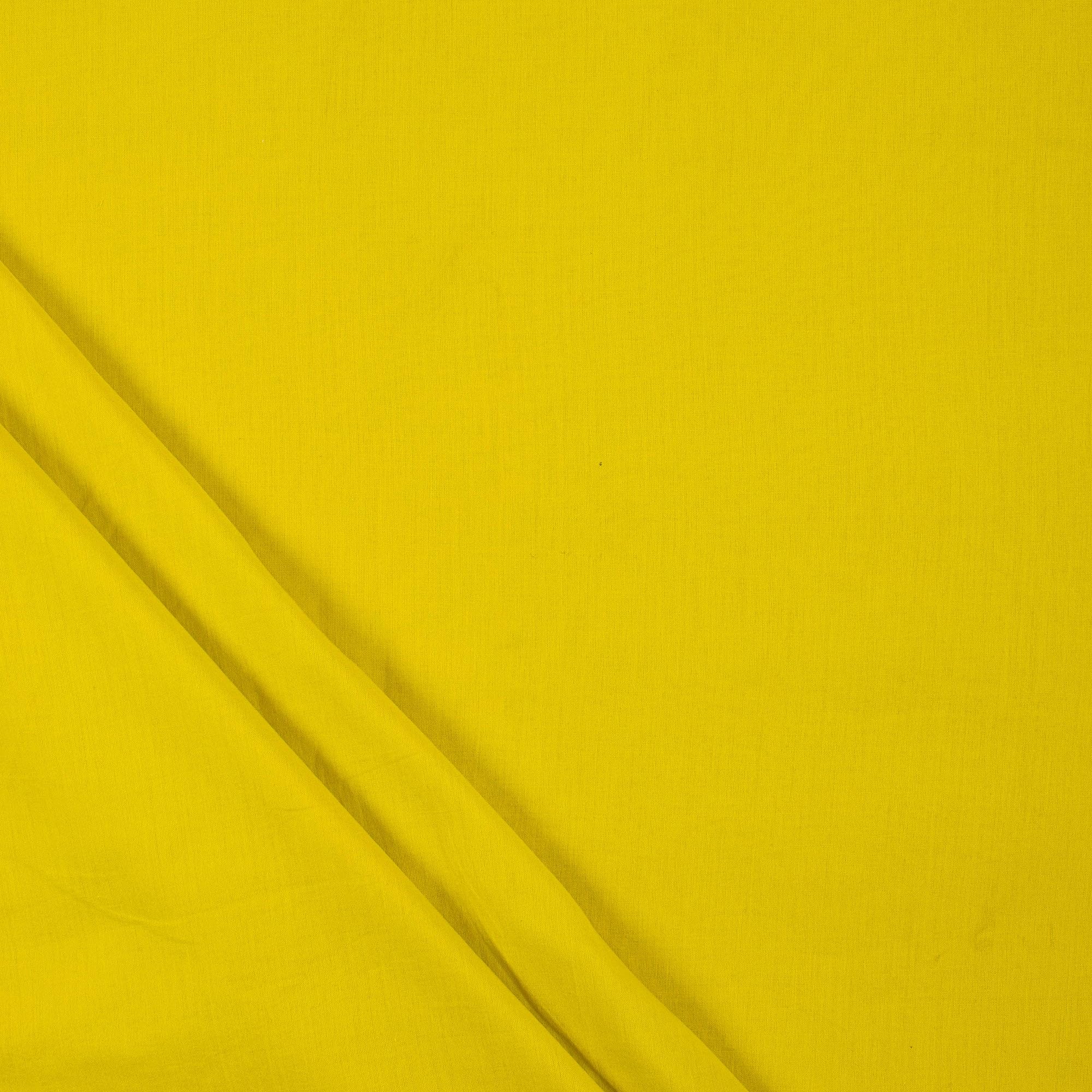 Pure Cotton Mulmul Running Fabric Material | Yellow Color 44 Inch Wide 1 Meter Long Cloth Piece Craft Making | Lightweight Soft Smooth Fabric Piece Stole, Dupatta, Cushion Pillow Cover, Solid-image-42