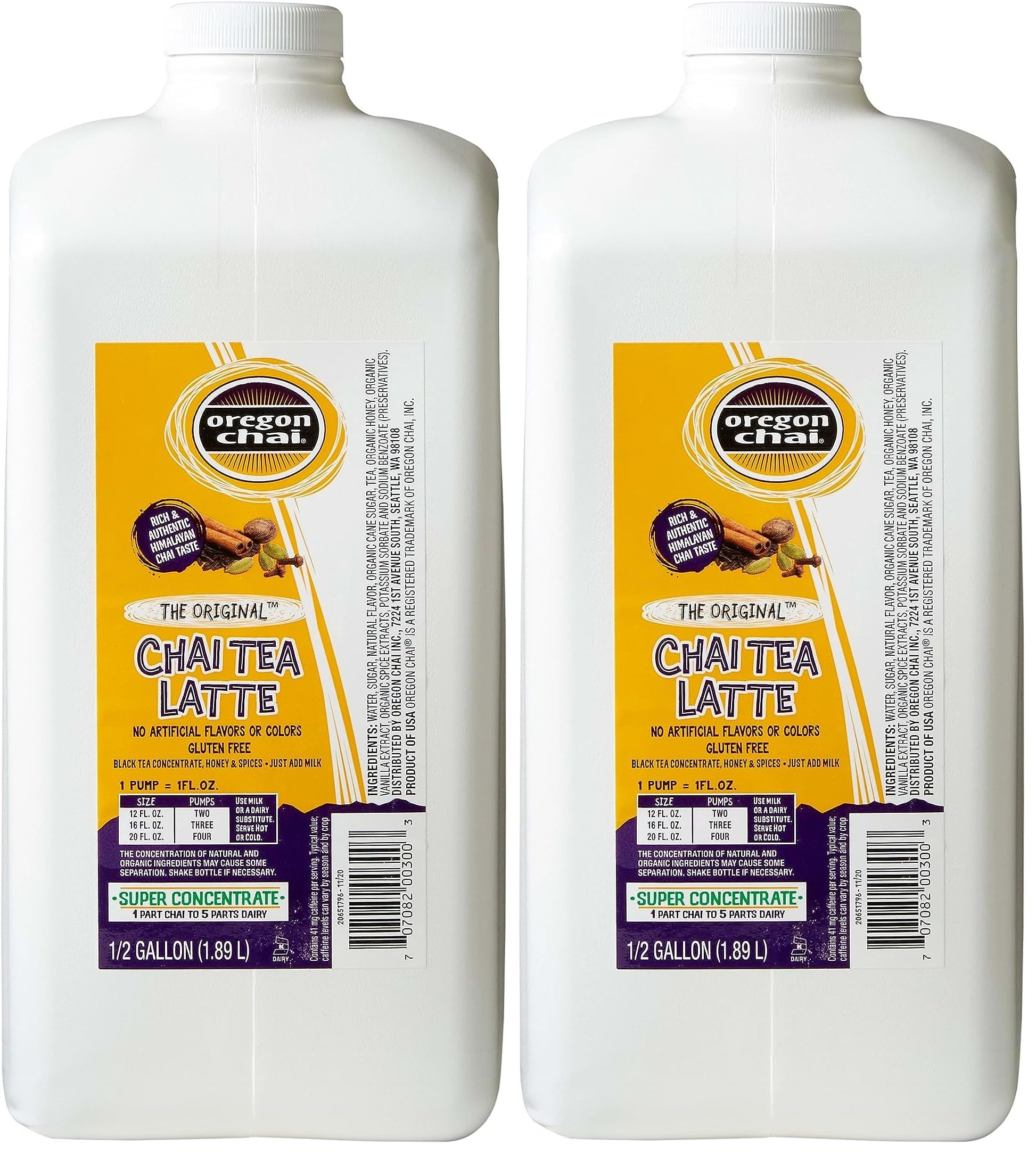 Oregon Chai Original Chai Tea / 64 Ounce / 1 Chai