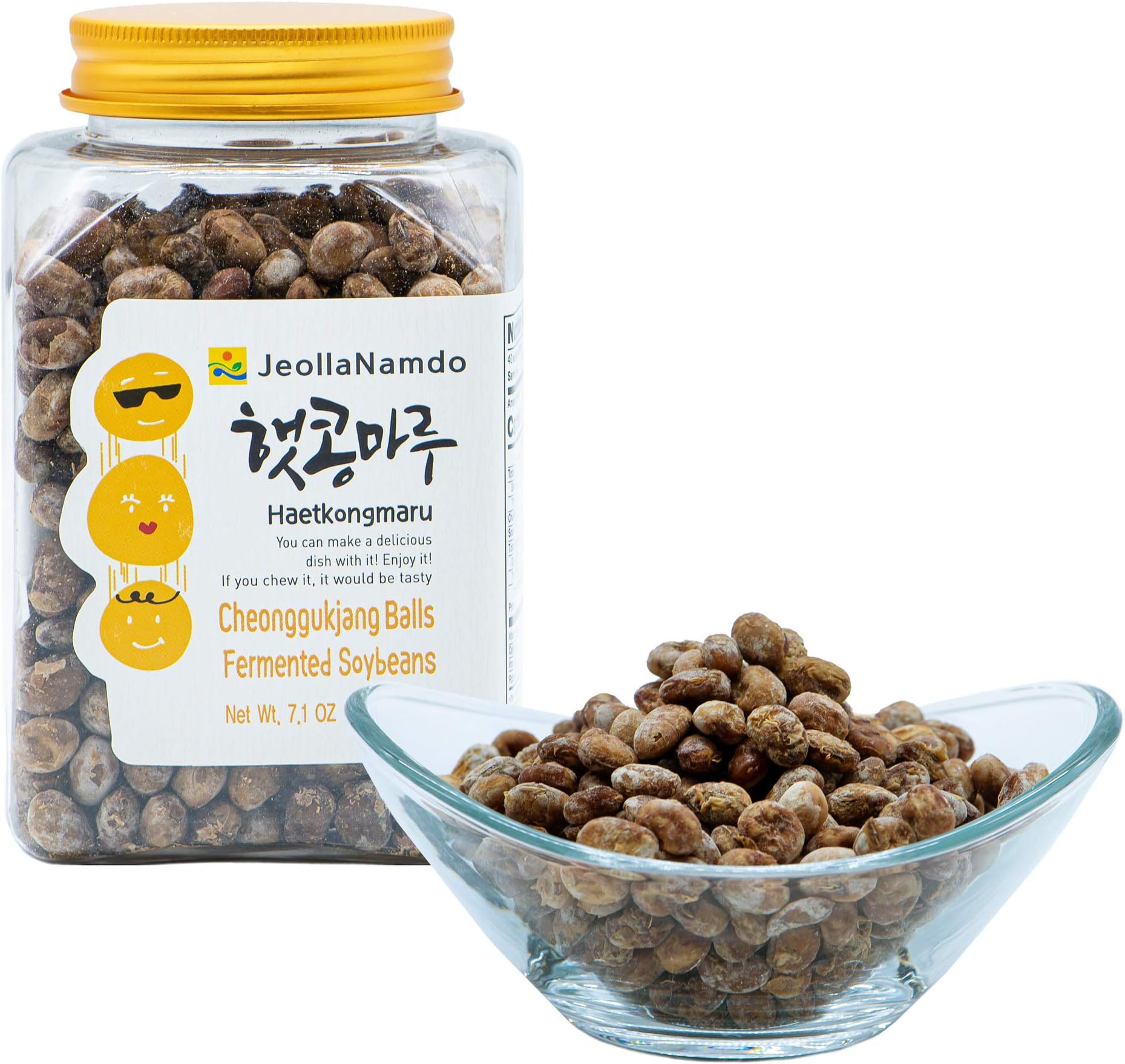 Fermented Dried Soybeans [ Korean Pantry ] Traditional Cheonggukjang Recipe, Vegan, No GMO or Gluten, Origin of Natto [ JRND Foods ] 200g