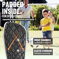 Vista 3 de Northdeer - Espinilleras de fútbol para niños y adultos. Mangas con bolsillo de inserción optimizado - Protección de fútbol para niños, niñas