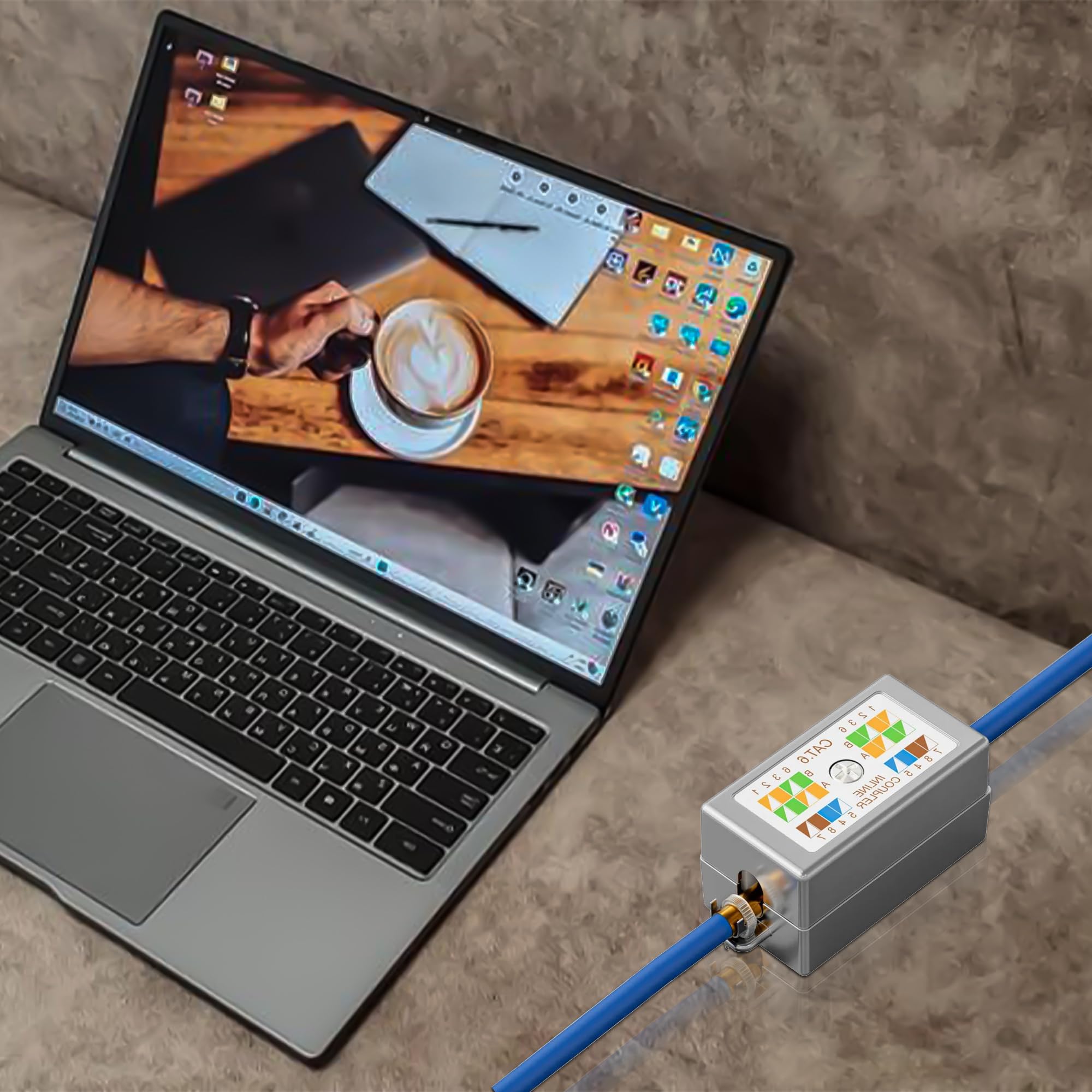 2 modules de connexion LSA Cat6 et Cat5 blindés pour câbles de pose et réseau
