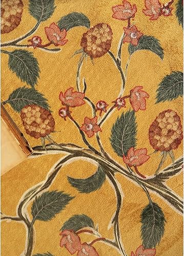 Miniatura 3 de patdrea Funda de sofá de diseño, fundas de terciopelo amarillo floral para banco de cama seccional, fundas de banco de cama de lujo, funda para