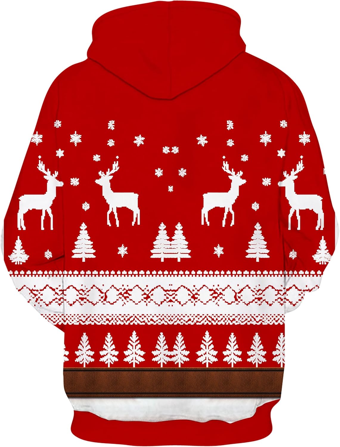 Ugly Christmas Sweatshirt Funny Muscle Christmas Hoodie 3D Printed Santa Claus Pullover Novelty Holiday Sweater - Image 6