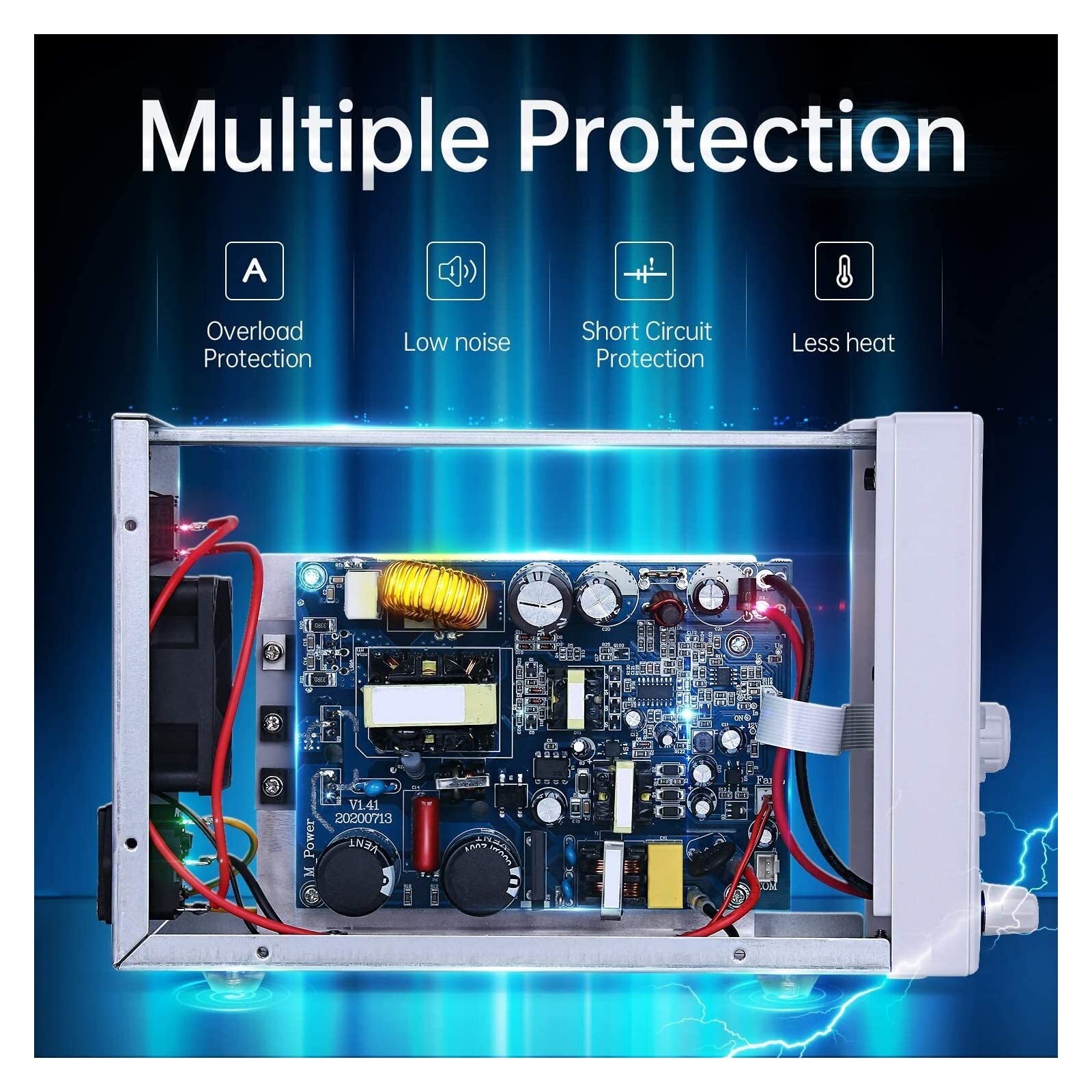 Variables DC-Netzteil mit Speicherfunktion 40 A 20 V 300 W Laborprogrammierbare Laborbank-Netzteilquelle Einstellbar(SS-305MP)