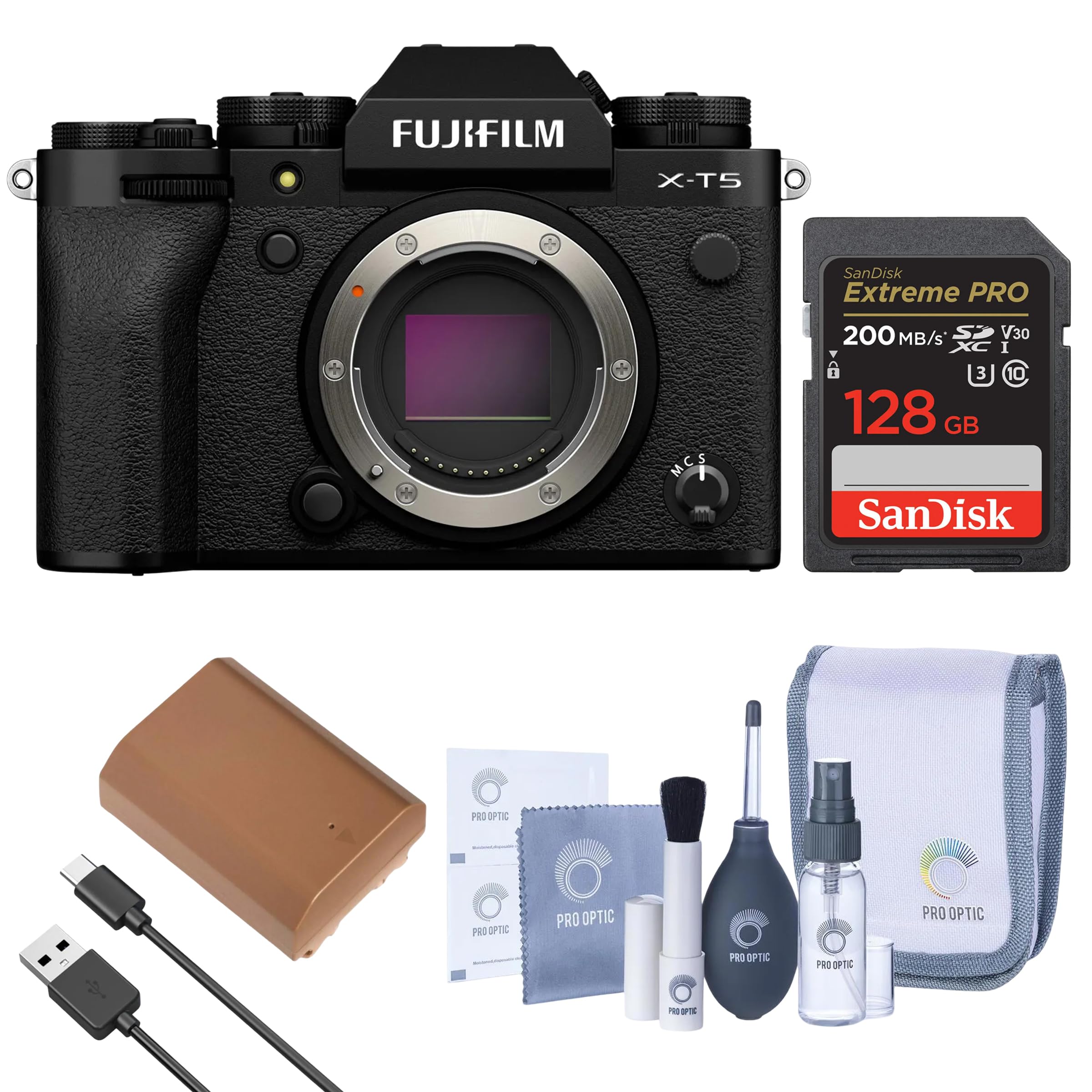 Amazon.com : Fujifilm X-T5 Mirrorless Camera, Silver Bundle with