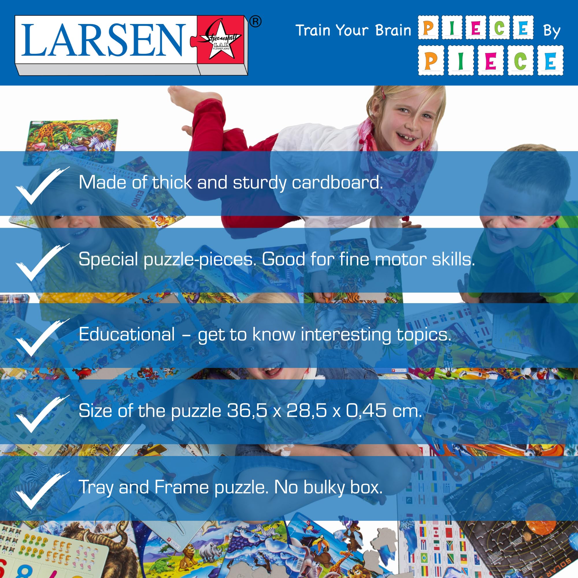 Larsen Puzzles EA3, Christmas Market 140-Piece Jigsaw Puzzle, Festive Family Activity for Kids & Adults - Image 4
